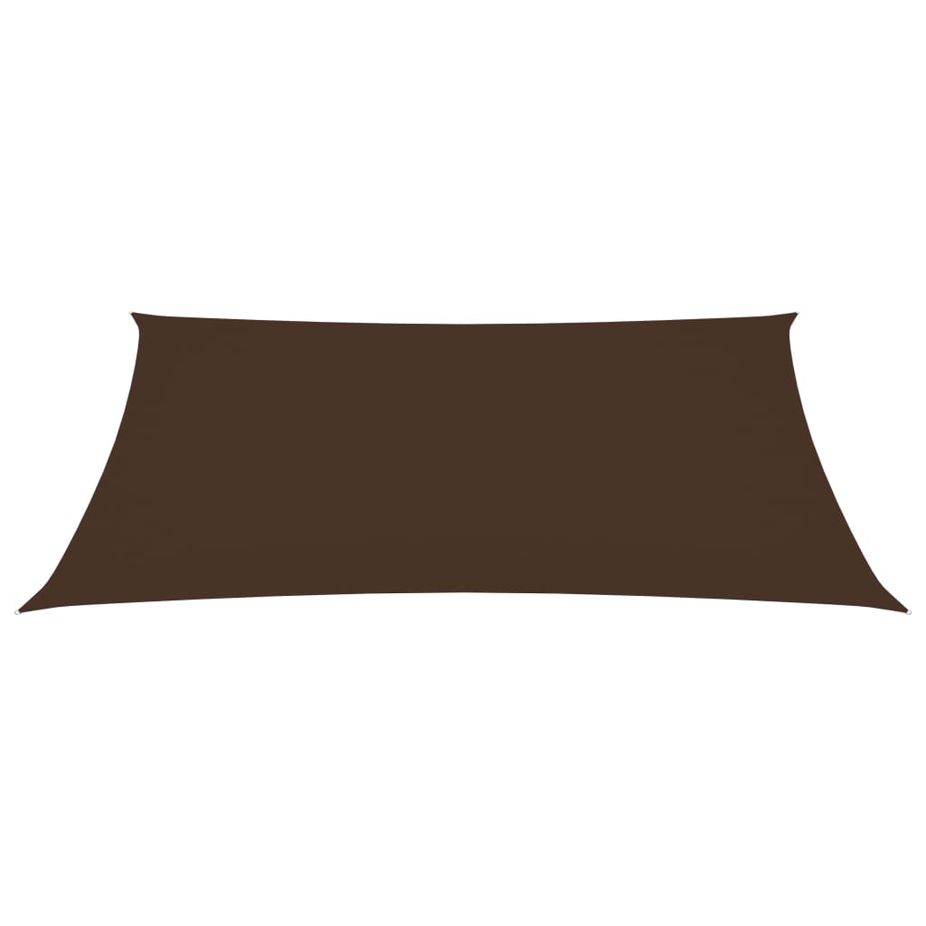 vidaXL Toldo de vela rectangular tela Oxford marrón 2x4,5 m