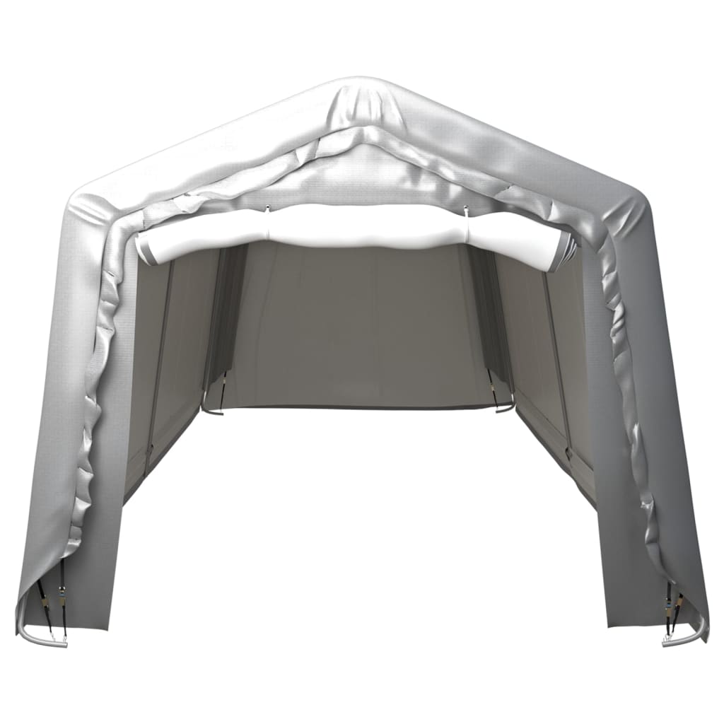 vidaXL Carpa de almacenamiento acero gris 300x900 cm