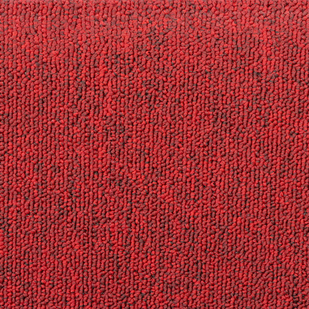 vidaXL Alfombrillas de escalera 15 unidades rojo burdeos 65x24x4 cm