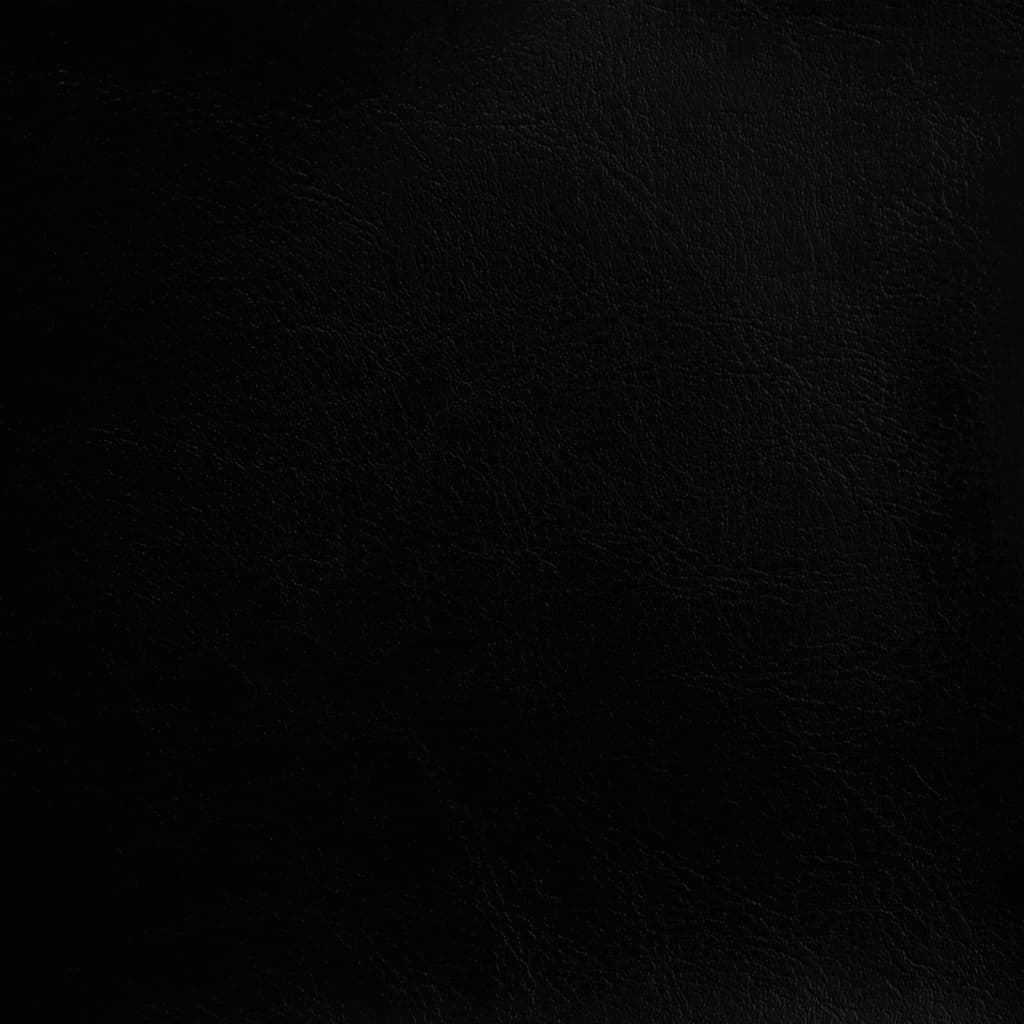 vidaXL Sillón con taburete cuero sintético negro