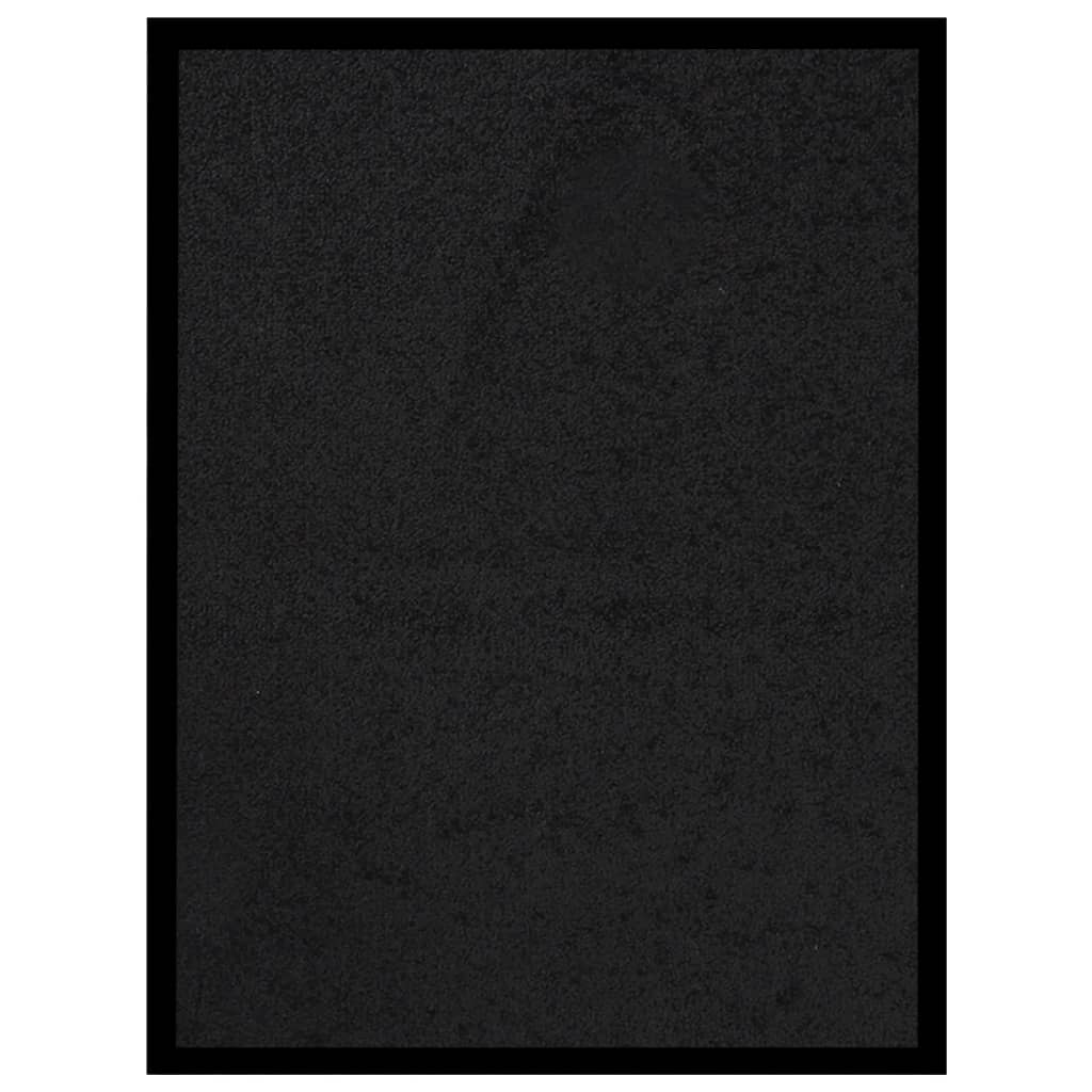vidaXL Felpudo negro 40x60 cm