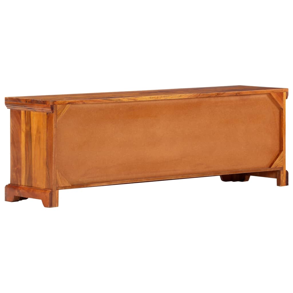 vidaXL Mueble de TV de madera maciza de acacia 119x30x40 cm