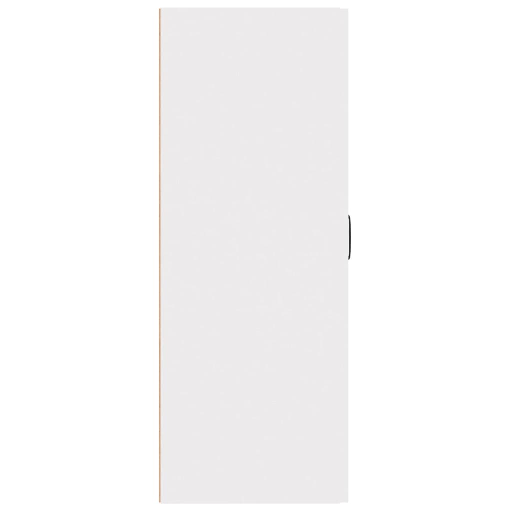 vidaXL Armario colgante de madera de ingeniería blanco 69,5x34x90 cm