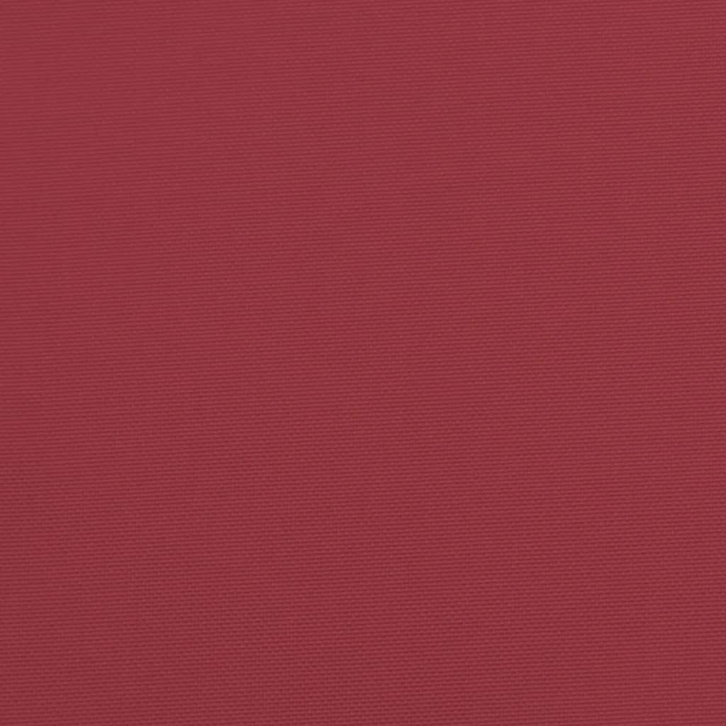 vidaXL Cojín de banco de jardín tela Oxford rojo tinto 200x50x3 cm