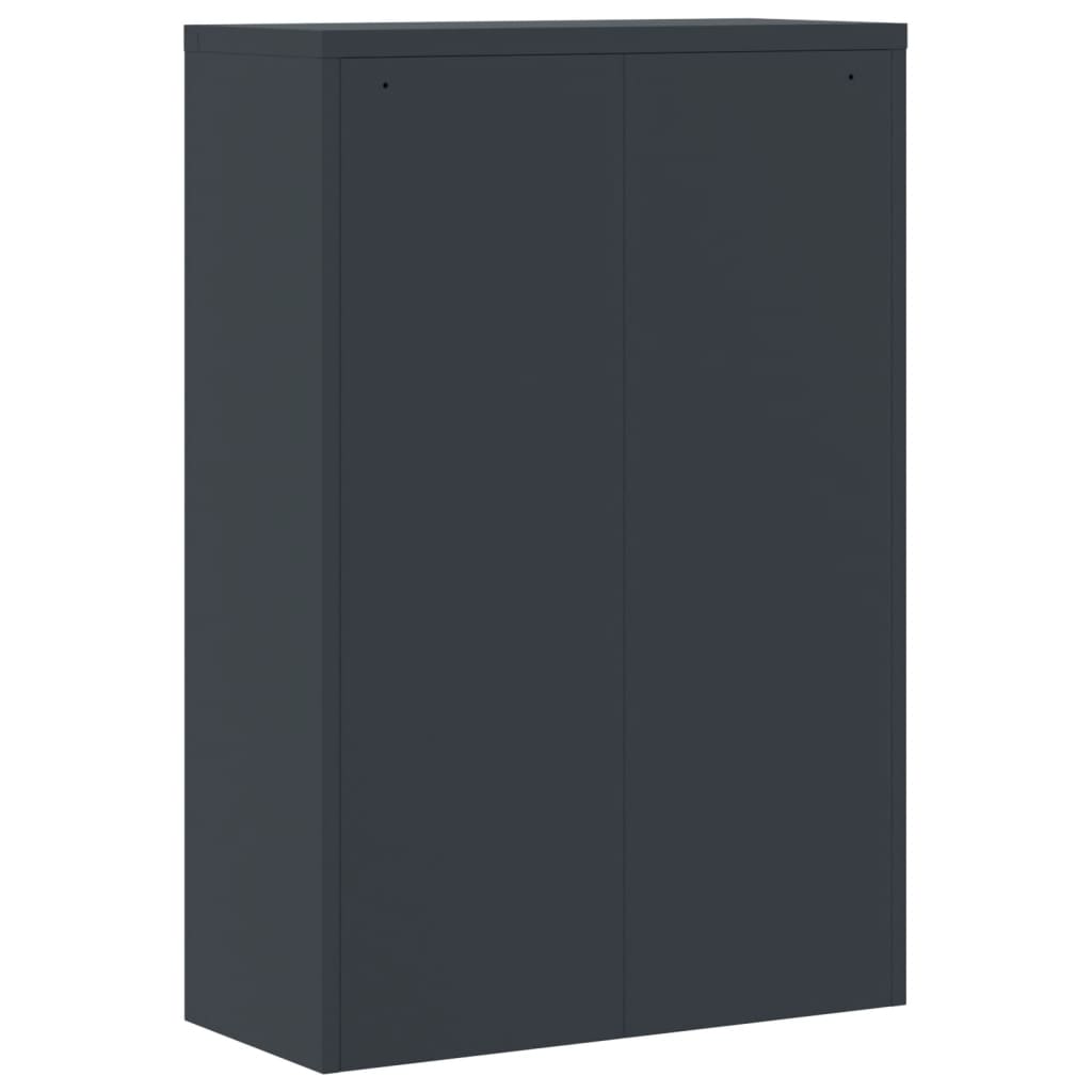 vidaXL Armario archivador de acero gris antracita 90x40x140 cm – Bechester