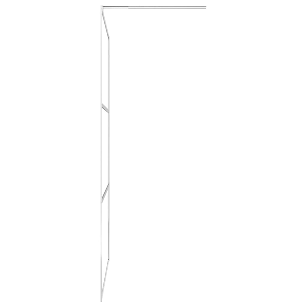 vidaXL Mampara de ducha accesible vidrio ESG esmerilado 80x195 cm
