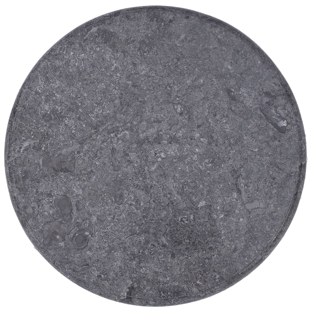 vidaXL Tablero para mesa mármol gris Ø50x2,5 cm