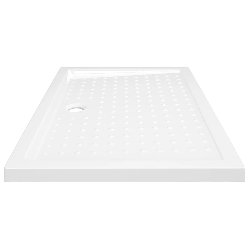 vidaXL Plato de ducha con puntos ABS blanco 70x100x4 cm