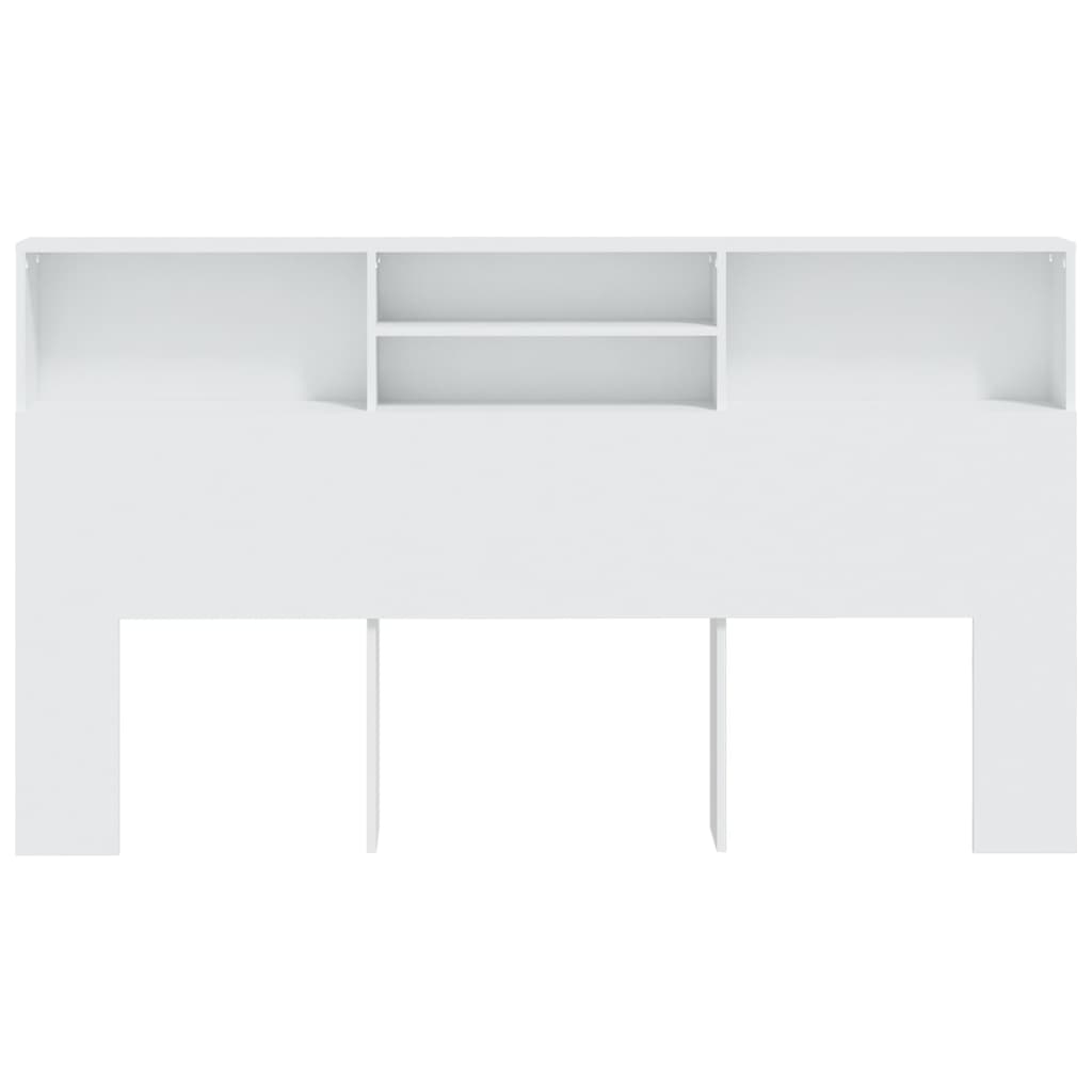 vidaXL Mueble cabecero blanco 180x19x103,5 cm