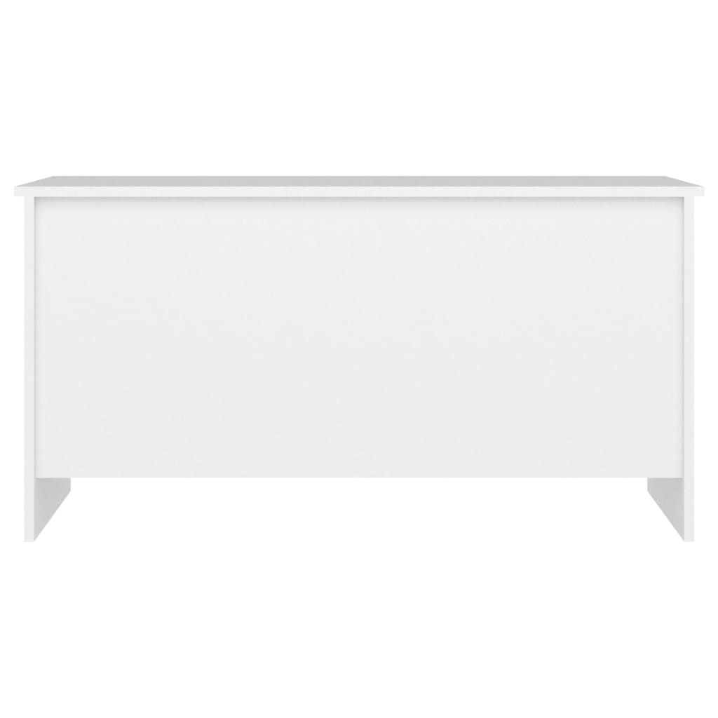 vidaXL Mesa de centro madera contrachapada blanco 102x55,5x52,5 cm
