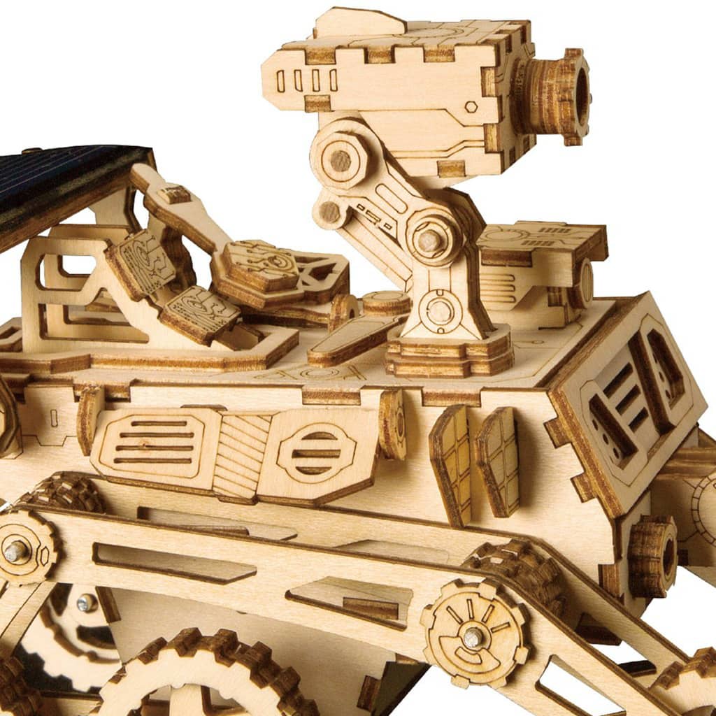 Robotime Kit de coche a escala de energía solar Curiosity Rover