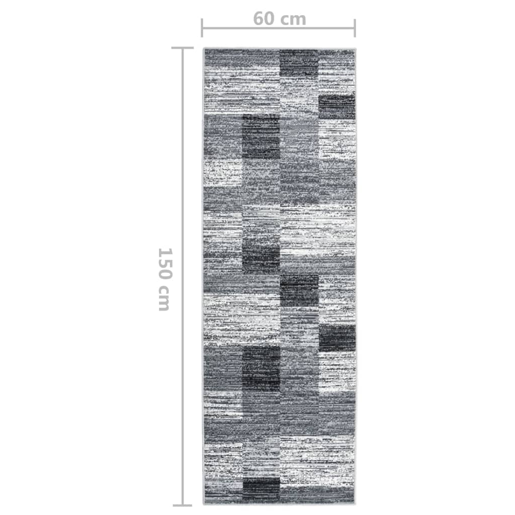 vidaXL Alfombra de pasillo BCF gris 60x200 cm