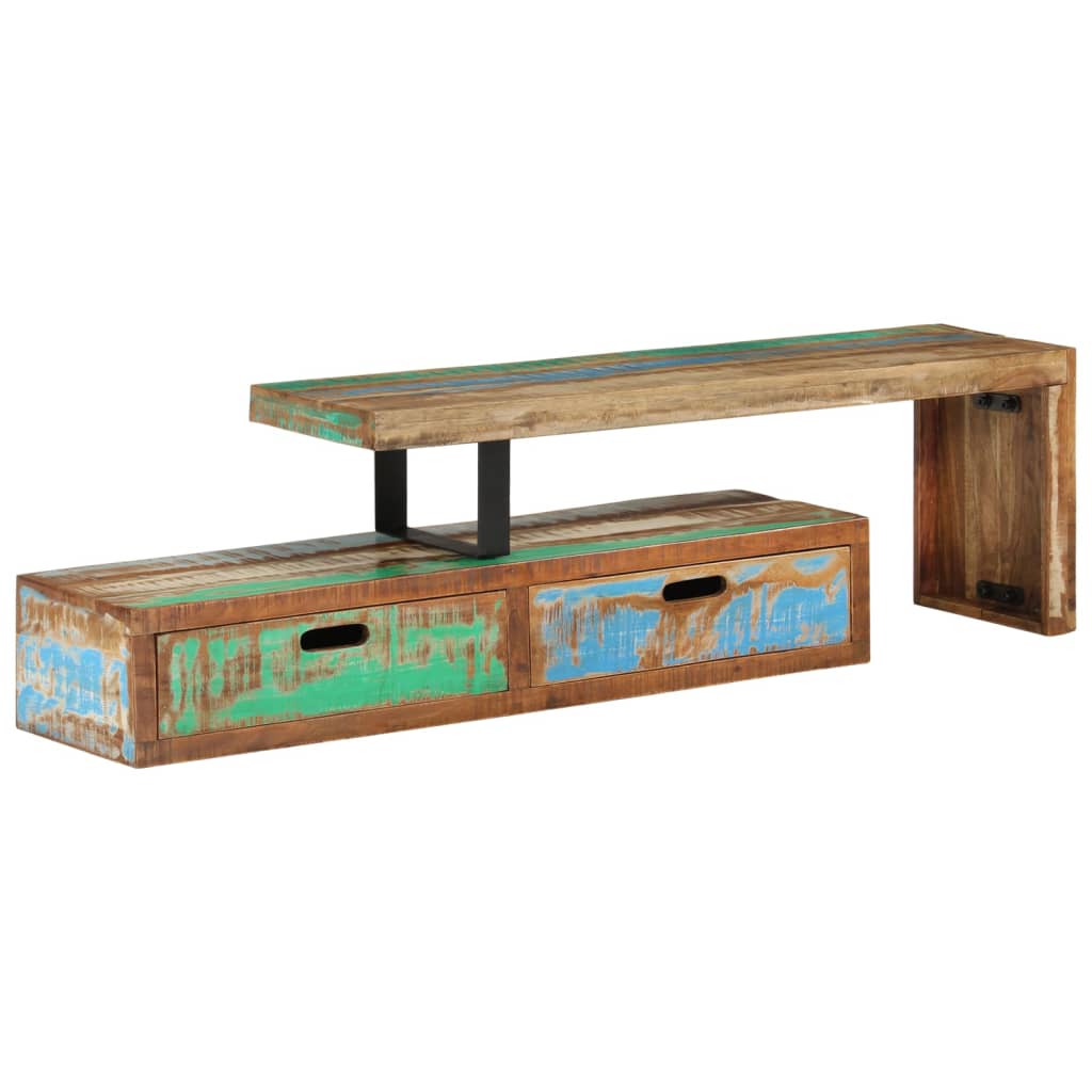 vidaXL Mueble de TV madera maciza reciclada