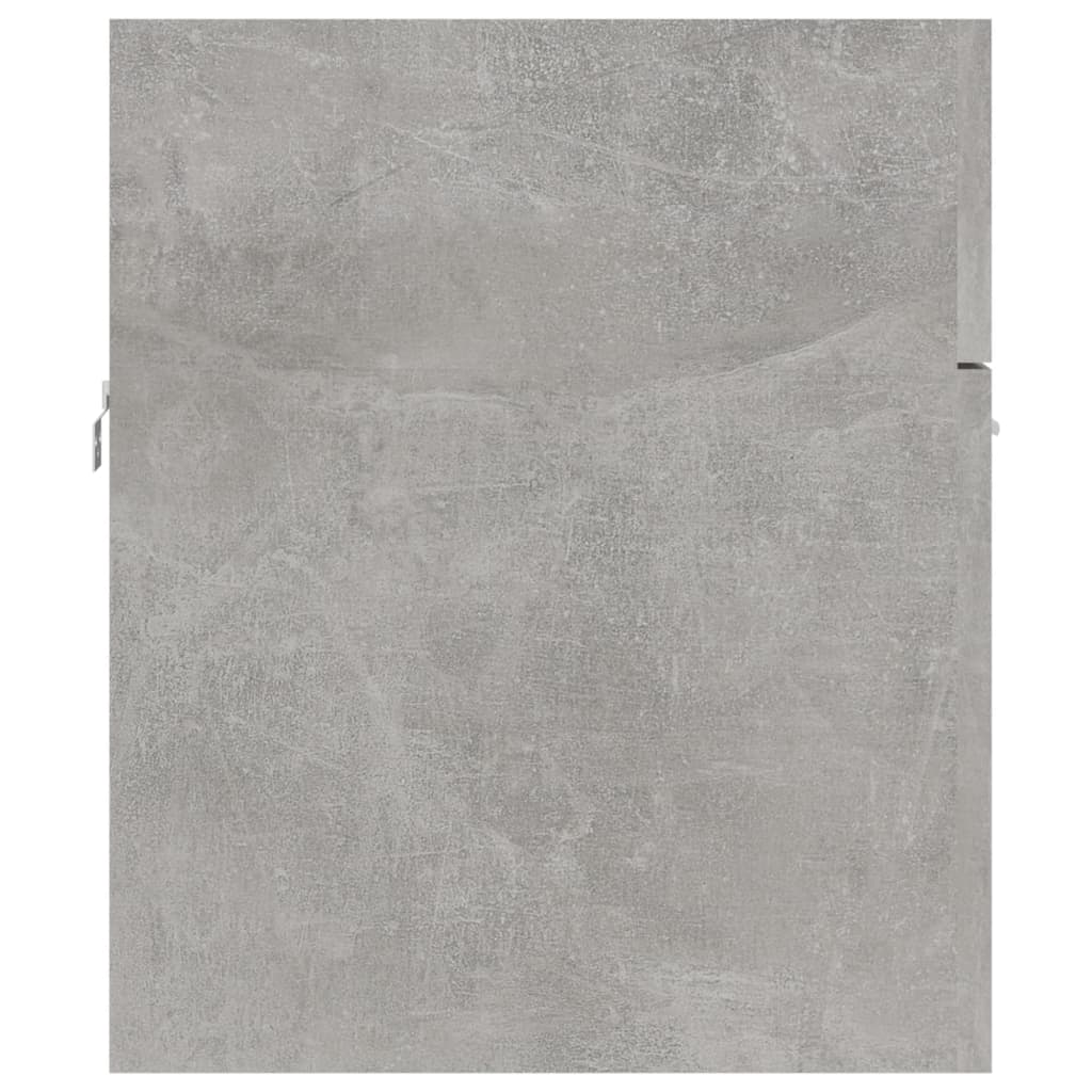 vidaXL Armario para lavabo contrachapada gris hormigón 80x38,5x46 cm