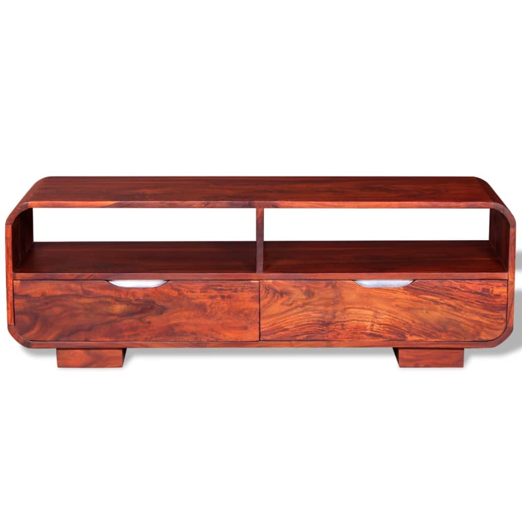 vidaXL Mueble de TV madera maciza de sheesham 116x30x40 cm