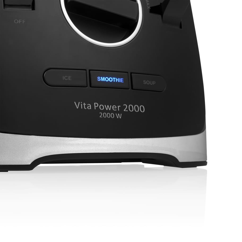 Tristar Licuadora BL-4473 Vita Power 2000 W negra y plateada