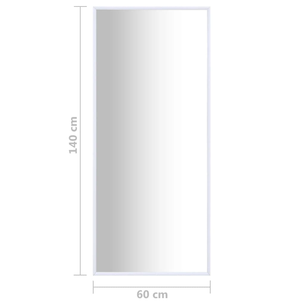 vidaXL Espejo blanco 140x60 cm