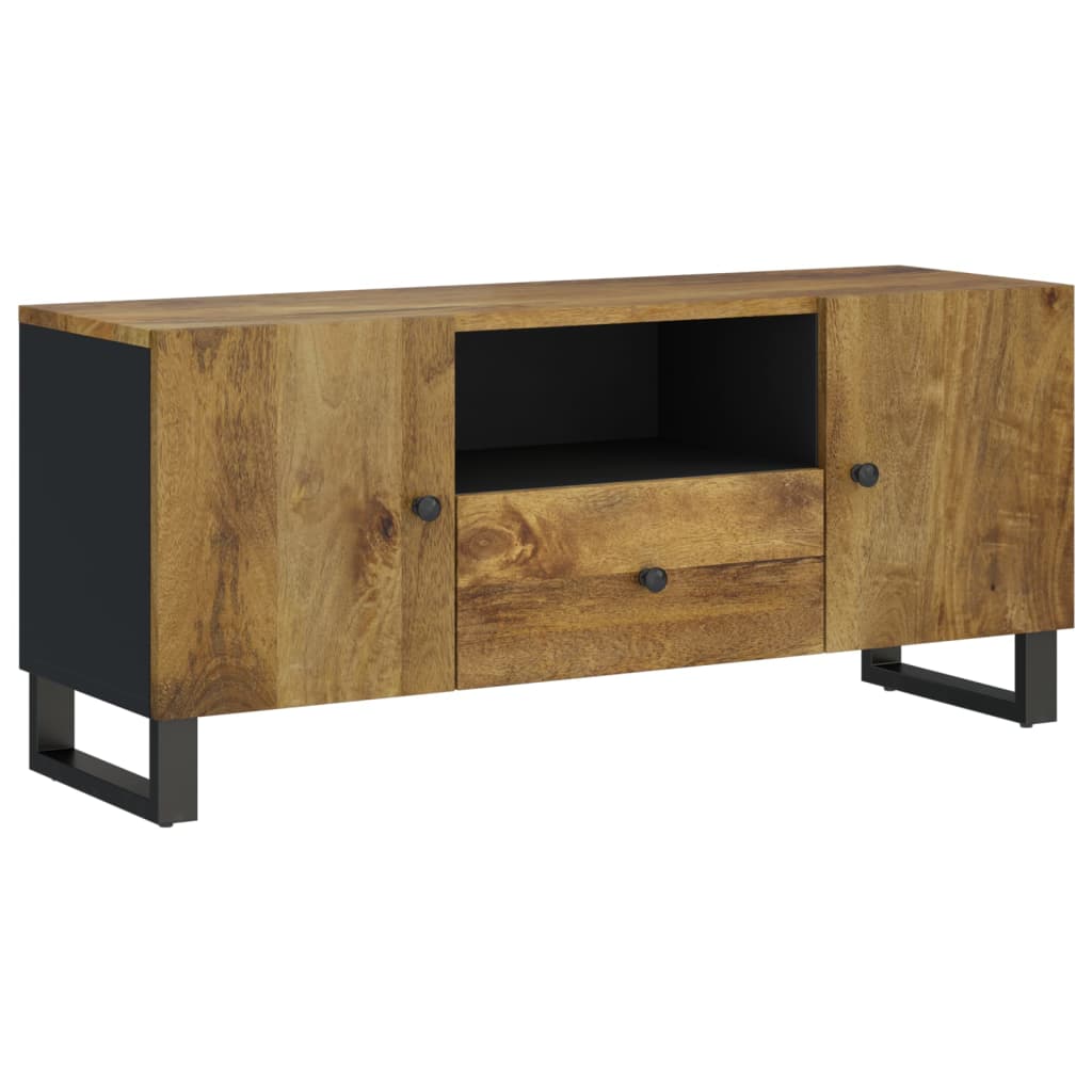 vidaXL Mueble de TV madera mango y madera contrachapada 105x33,5x46 cm