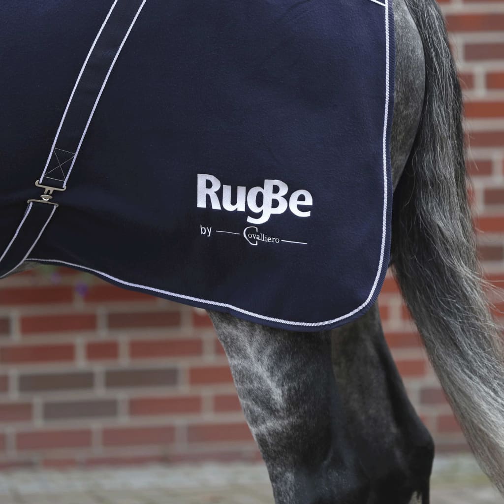 Covalliero Manta para caballo RugBe Classic vellón azul marino 125 cm