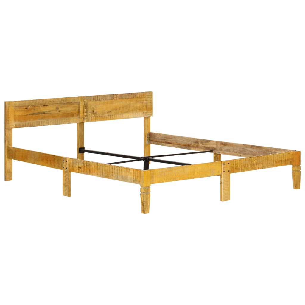 vidaXL Estructura de cama de madera maciza de mango 140 cm