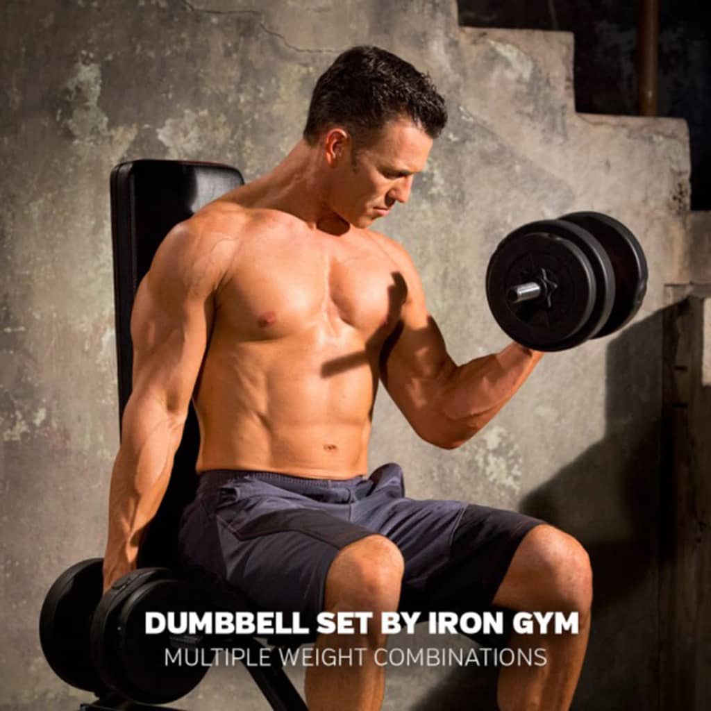 Iron Gym Juego de mancuernas ajustables 15 kg IRG031