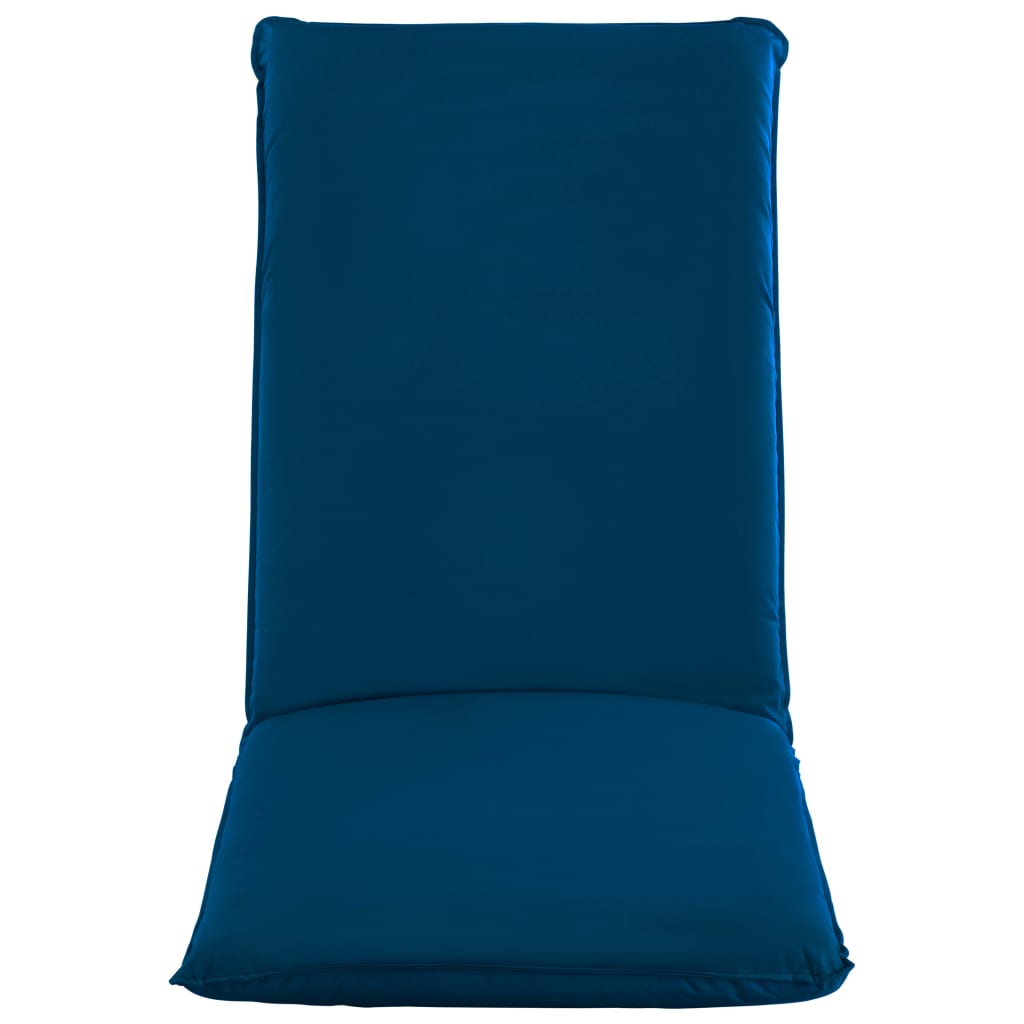 vidaXL Tumbona plegable de tela Oxford azul marino