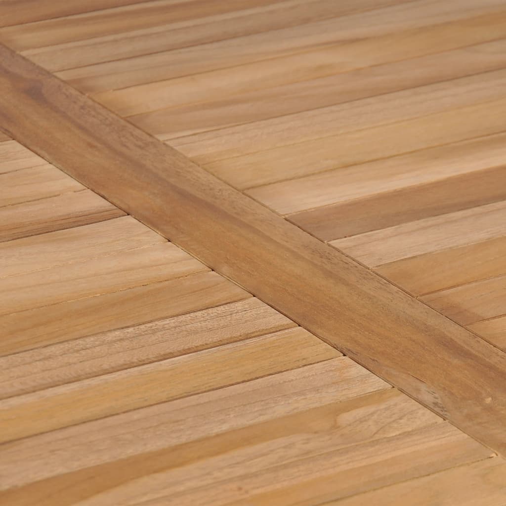 vidaXL Set de comedor exterior 5 piezas de madera maciza de teca
