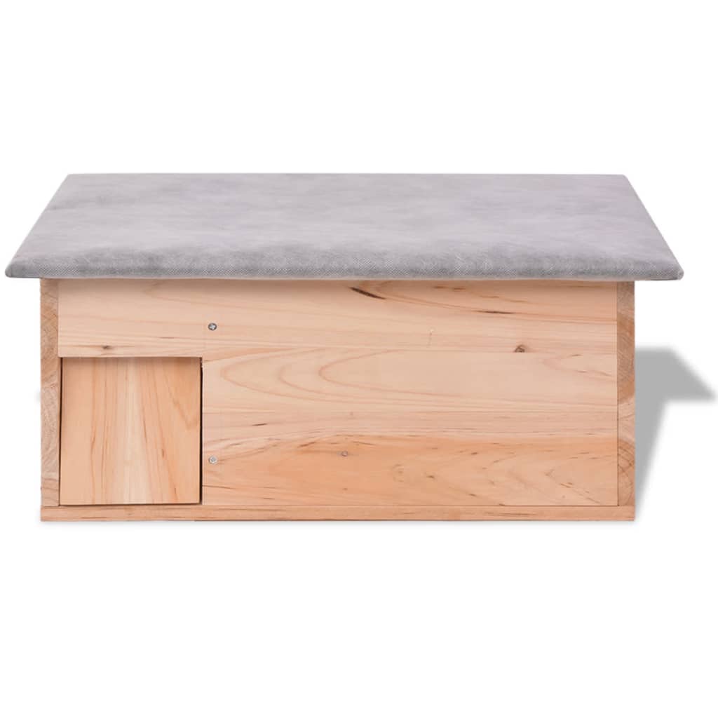 vidaXL Casa para erizos de madera 45x33x22 cm