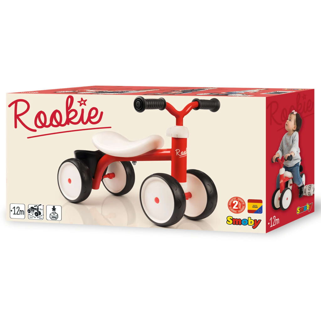 Smoby Bicicleta correpasillos Rookie rojo