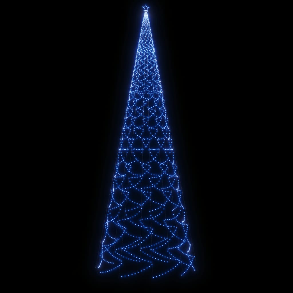 vidaXL Árbol de Navidad con pincho 3000 LED azul 800 cm