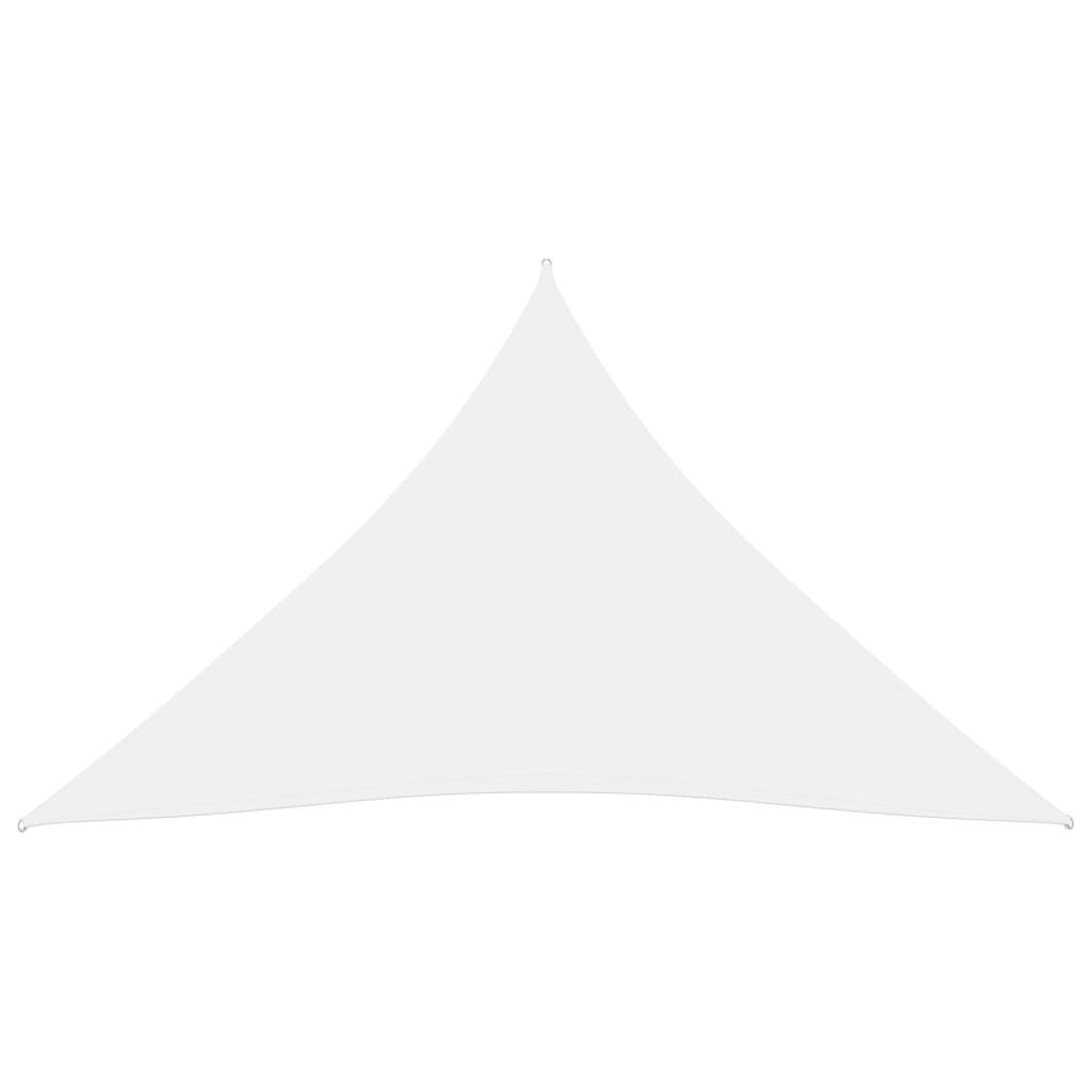 vidaXL Toldo de vela triangular tela Oxford blanco 5x6x6 m