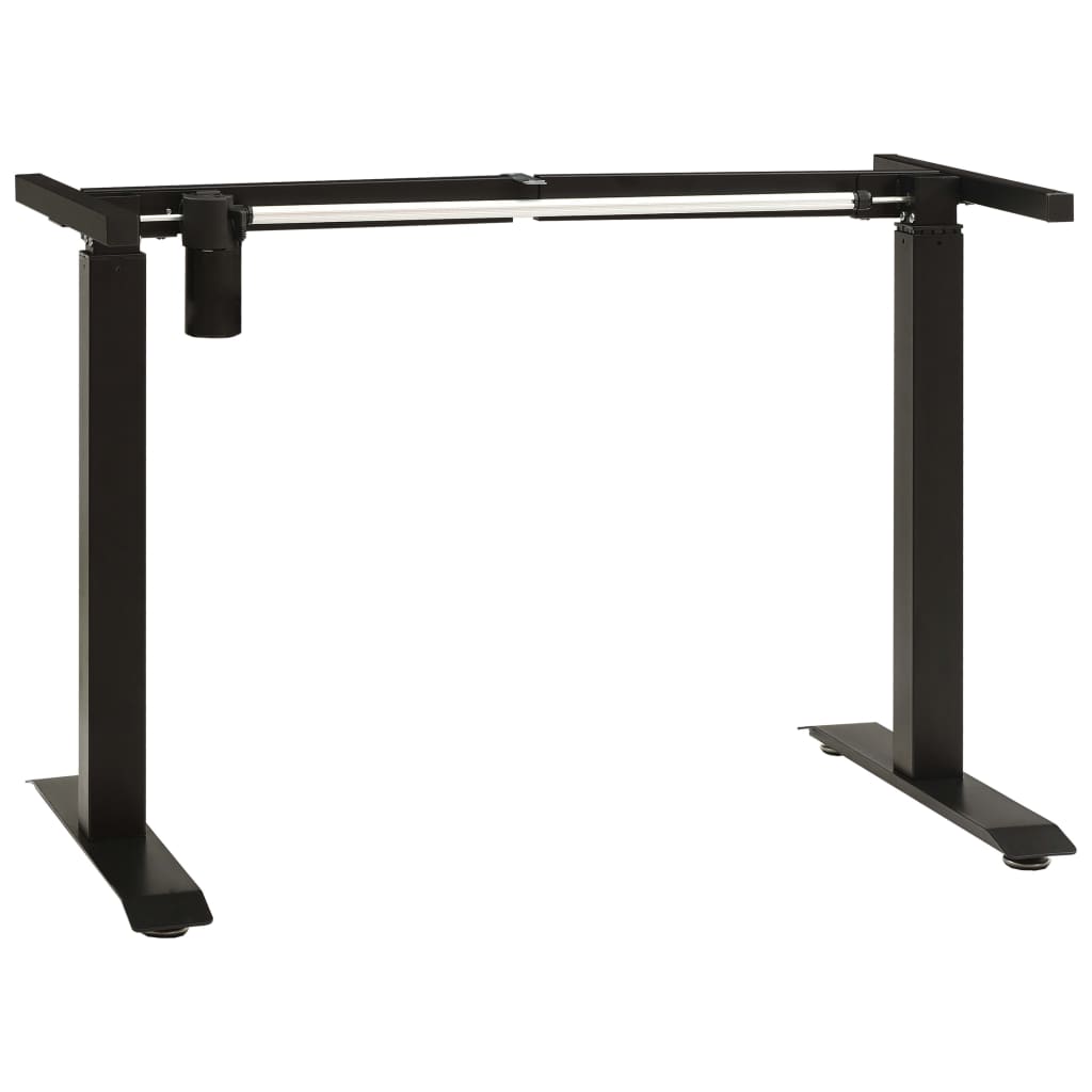 vidaXL Estructura de escritorio motorizada altura ajustable negro
