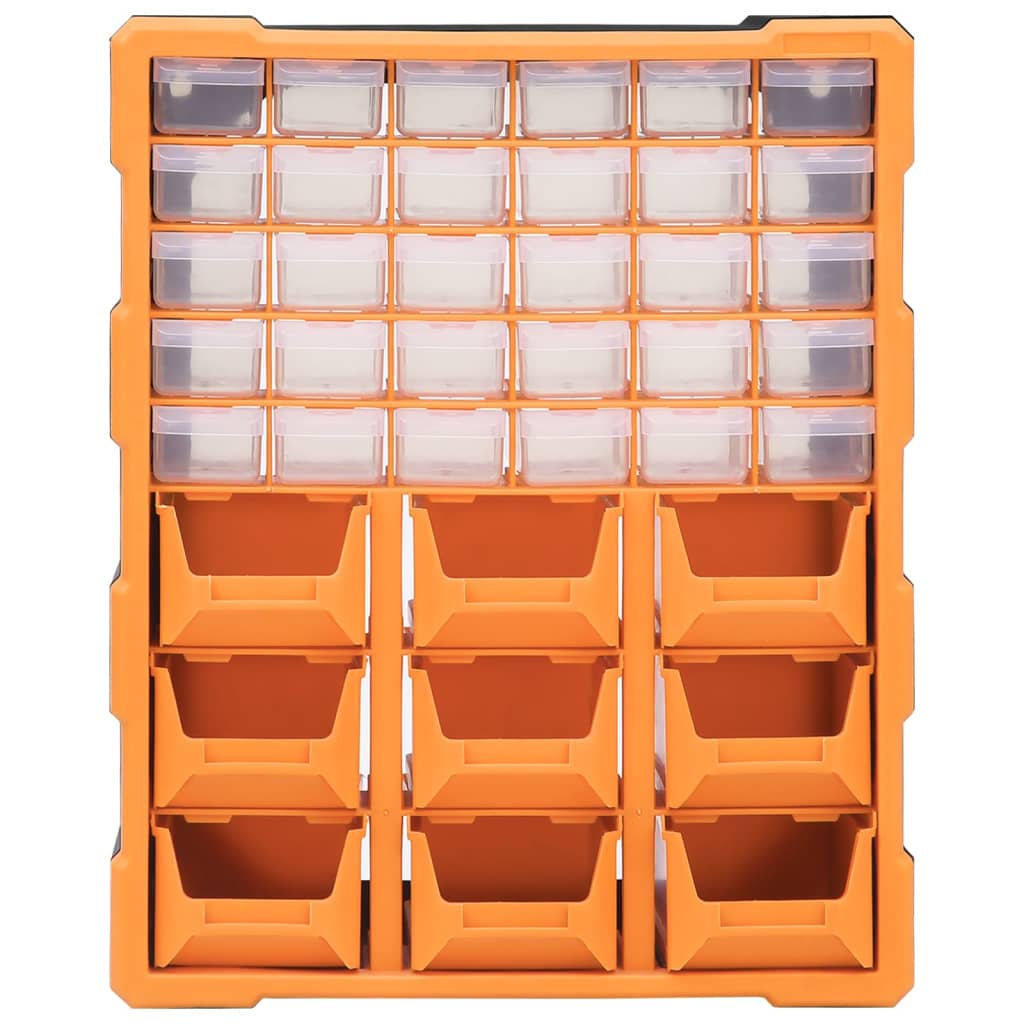 vidaXL Organizador multicajones con 39 cajones 38x16x47 cm