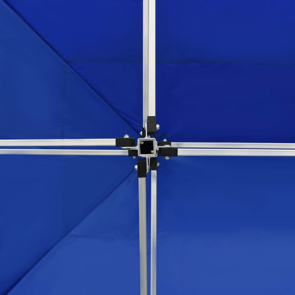 vidaXL Carpa plegable profesional de aluminio azul 4,5x3 m