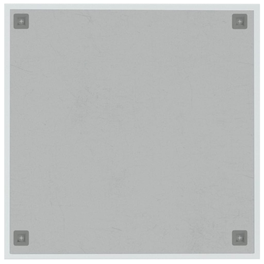 vidaXL Pizarra magnética de pared vidrio templado blanco 60x60 cm