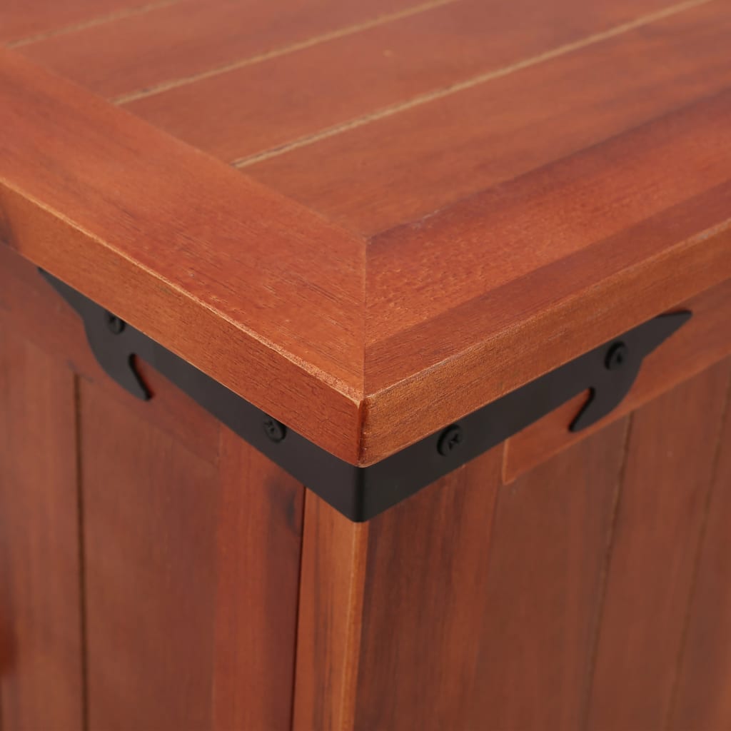 vidaXL Baúl de almacenamiento de madera maciza de acacia 90x45x40 cm