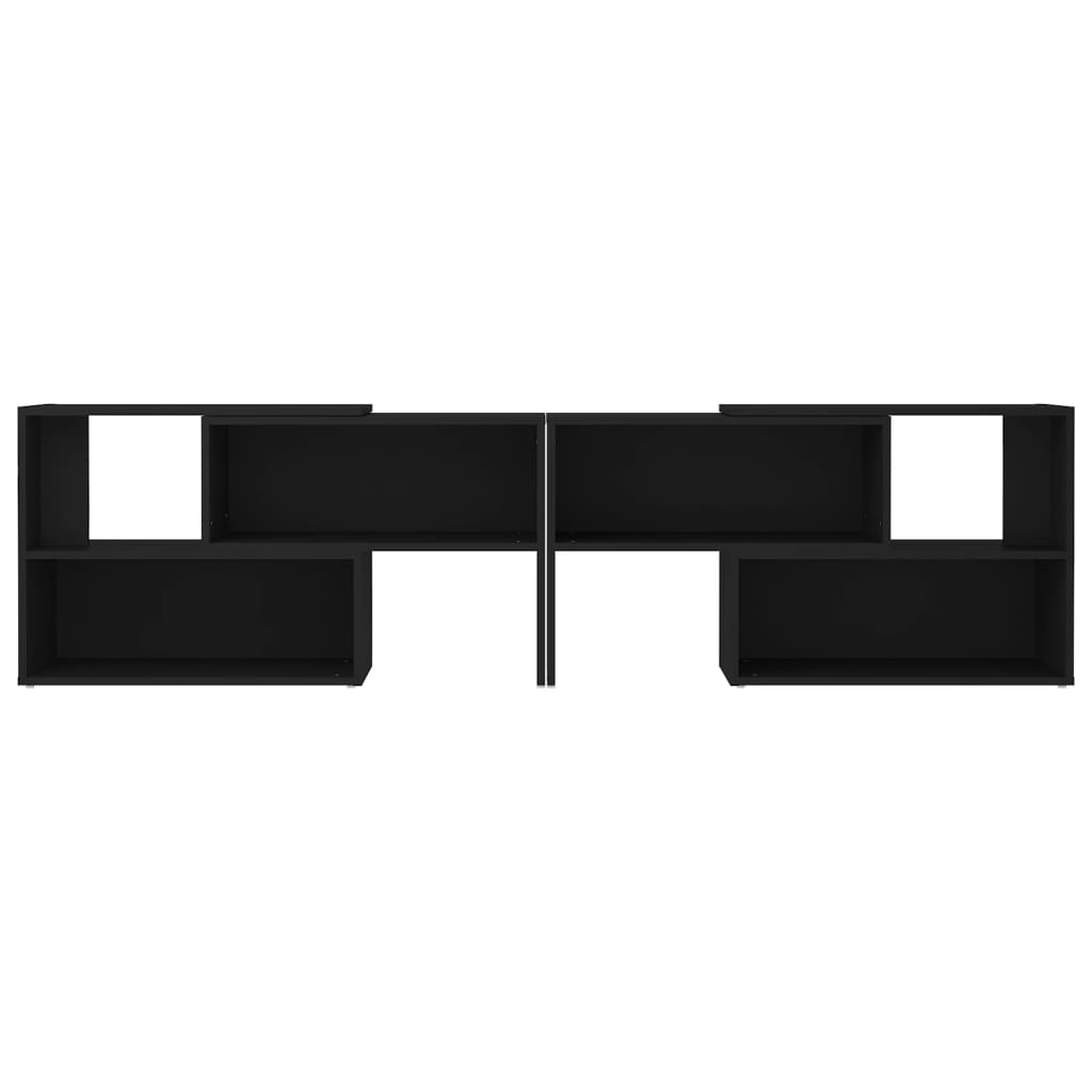 vidaXL Mueble para TV de aglomerado negro 149x30x52 cm