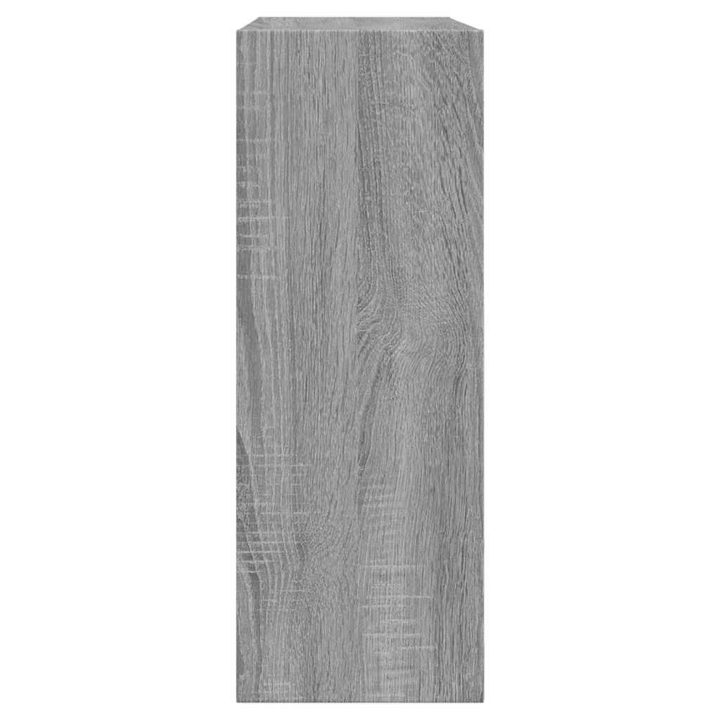vidaXL Zapatero de madera de ingeniería gris Sonoma 60x21x57 cm