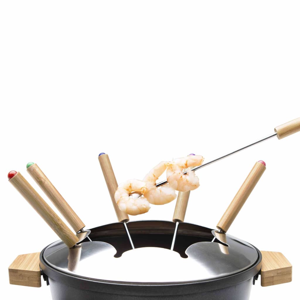 Ardilla alondra Culpa Princess Set de fondue Pure negro 800 W | vidaXL.es
