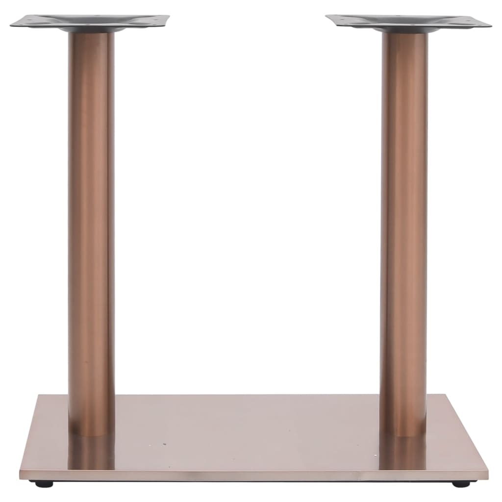 vidaXL Pata de mesa de bistró acero inoxidable latón 70x40x72 cm