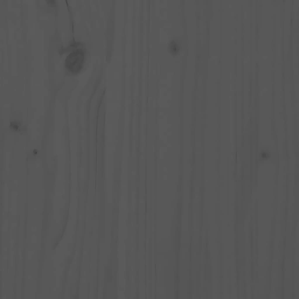 vidaXL Compostador de madera maciza de pino gris 63,5x63,5x77,5 cm