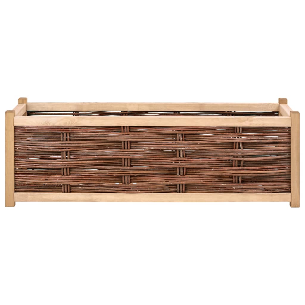 vidaXL Arriate de madera de pino maciza 120x40x40 cm