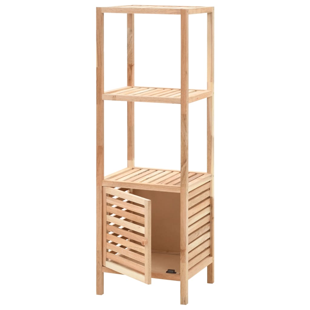 vidaXL Mueble de almacenaje baño madera maciza nogal 39,5x35,5x123 cm