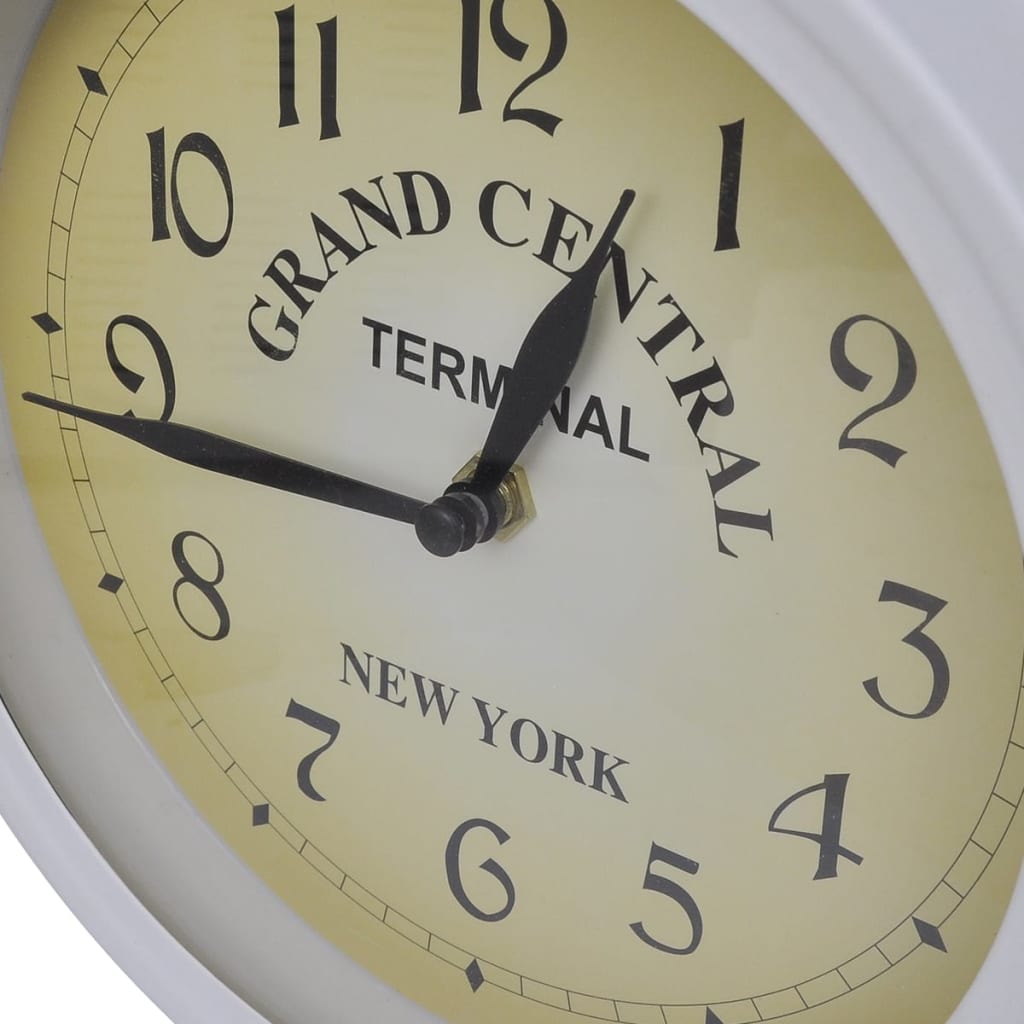 vidaXL Reloj de pared de dos lados de diseño clásico