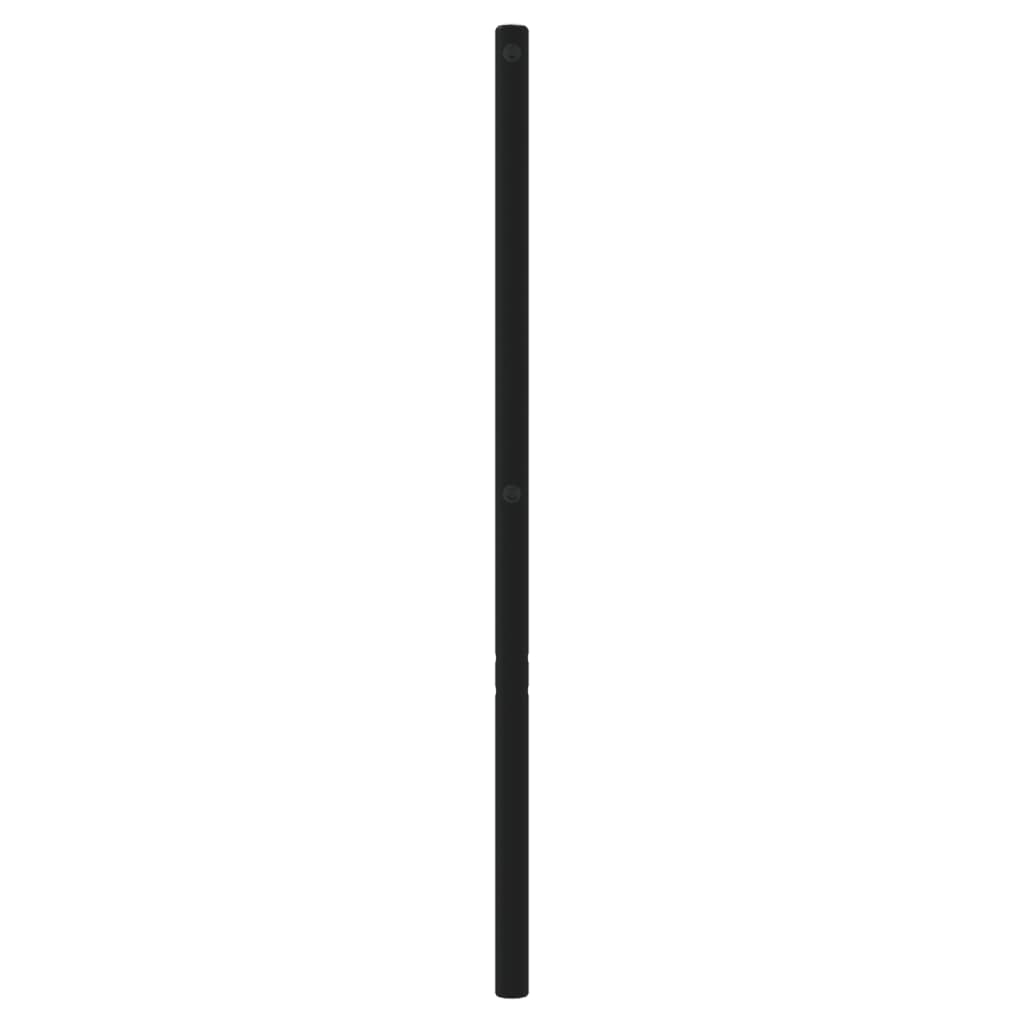 vidaXL Cabecero de metal negro 180 cm
