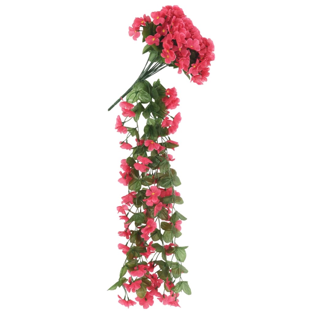 vidaXL Guirnaldas de flores artificiales 3 uds rosa 85 cm