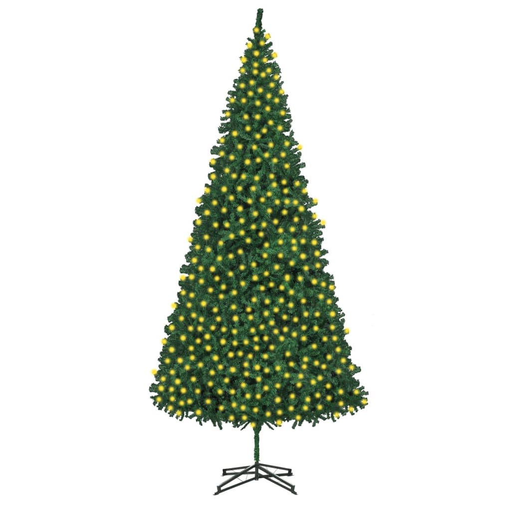 vidaXL Árbol de Navidad artificial con LED verde 500 cm
