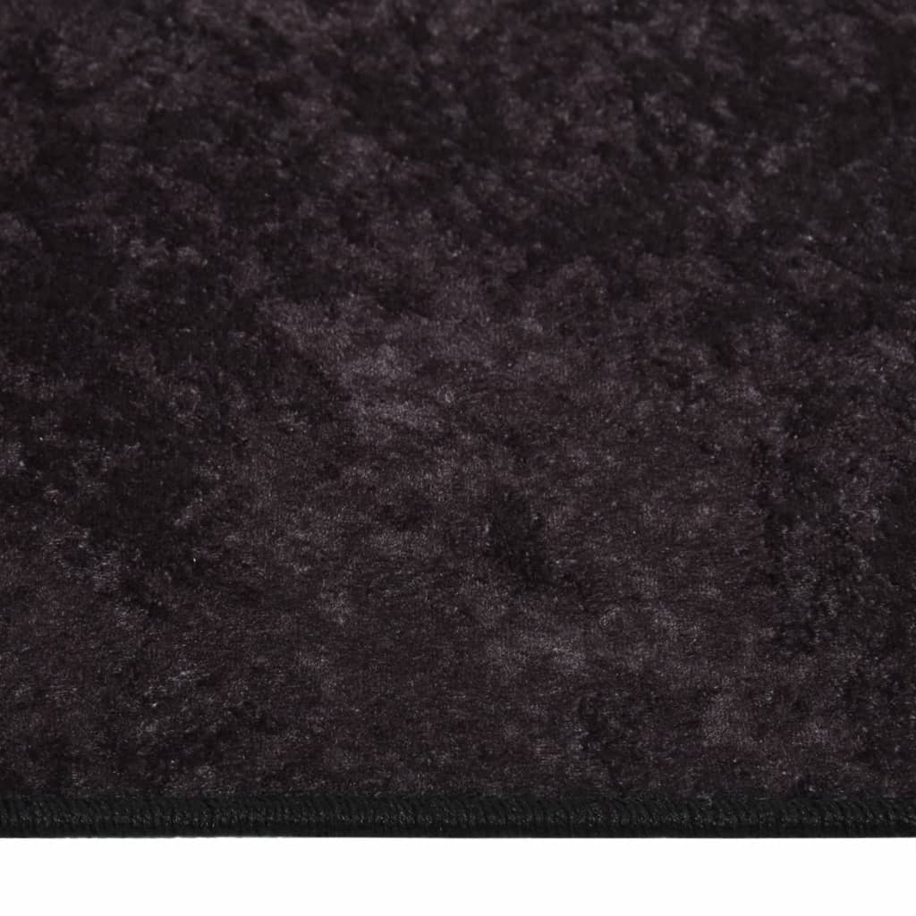 vidaXL Alfombra lavable antideslizante gris antracita 80x300 cm