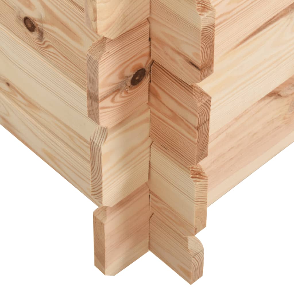 vidaXL Caseta para perros madera maciza de pino 150x150x82,6 cm 14 mm