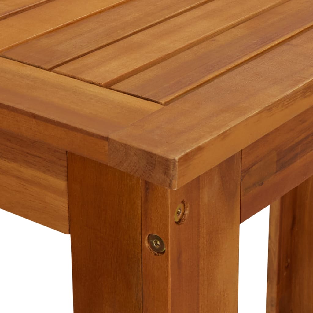 vidaXL Mesa de bar de madera de acacia maciza 120x60x105 cm